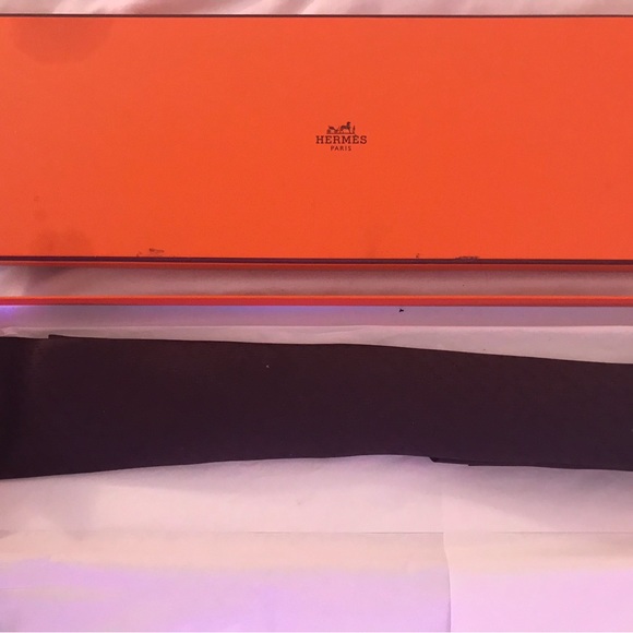 PRUNE HERMÈS TIE IN PERFECT CONDITION - Picture 4 of 4